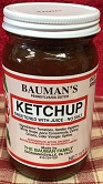 A picture of several jars of Bauman's ketchup