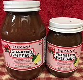 A picture of several jars of Bauman's blueberry butter