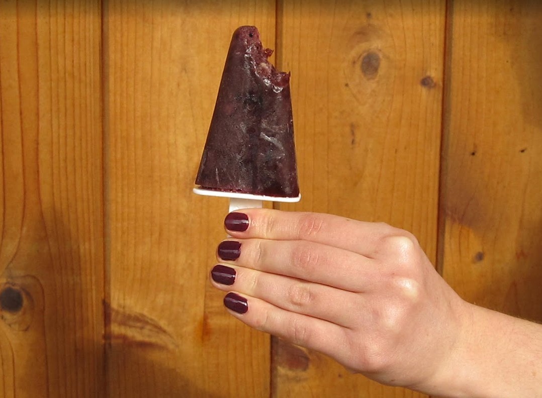 Blueberry Butter Popsicles